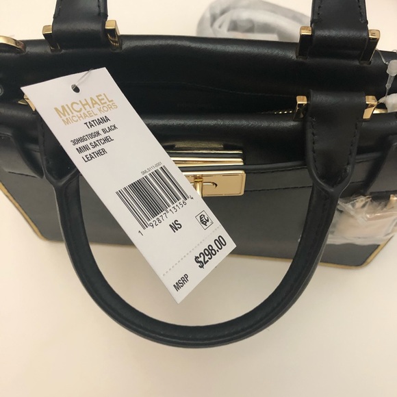 SOLD Micheal Micheal Kors Tatiana Leather Satchel - Picture 5 of 8